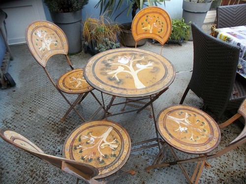 Salon jardin pliable - salon,