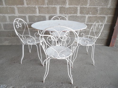 Ancien salon jardin - jardin, fer