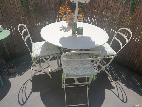 Salon jardin fer forgé - jardin, en
