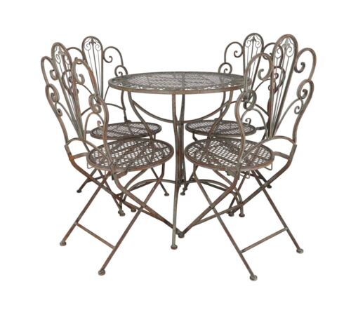 Set table chaises en - chaises, fer