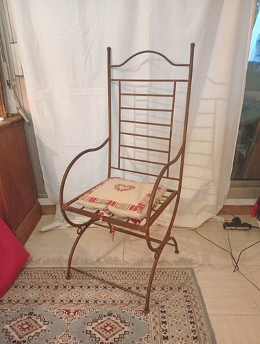 Fauteuil fer forgé - fer,