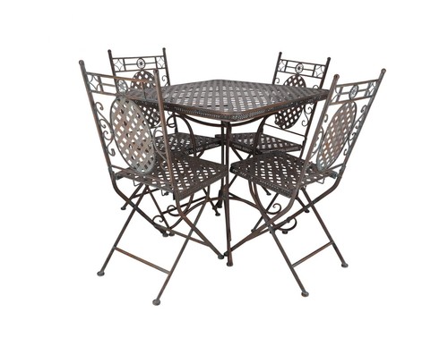 Set table chaises en fer - et,