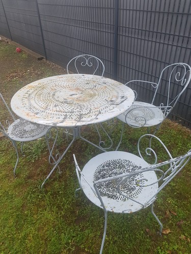 Salon jardin fer - jardin,